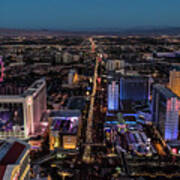 The Strip At Night, Las Vegas #2 Poster