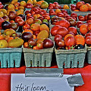 2017 Monona Farmers' Market August Heirloom Cherry Tomatoes Poster