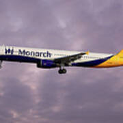 Monarch Airbus A321-231 #24 Poster