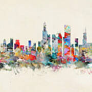 Chicago City Skyline #3 Poster