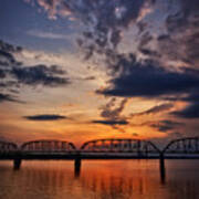 Ohio River Sunset #3 Poster