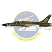 Republic F-105g Wild Weasel 17ww Poster
