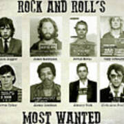 Rock And Rolls Most Wanted #3 Poster
