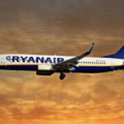 Ryanair Boeing 737-8as #3 Poster
