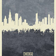Chicago Illinois Skyline Poster