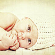 Cute Newborn Portrait #4 Poster