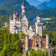 Neuschwanstein Fairytale Castle #4 Poster
