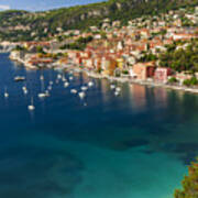Villefranche-sur-mer View On French Riviera 1 Poster