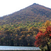 View Of Abbott Lake And Sharp Top In Autumn #5 Poster