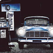 60s Australian Fc Holden Parked At Old Garage Poster
