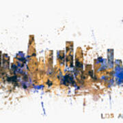 Los Angeles California Skyline #7 Poster