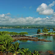 A Beautiful Day Over Hilo Bay Poster