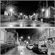 A Collage Of Hope Street In Monochrome Poster