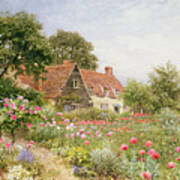 A Cottage Garden Poster