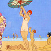 A Day At The Beach, 1923 Poster