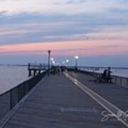 A Final Walk On The Fishing Pier Poster