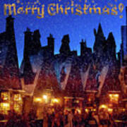 A Hogsmeade Christmas Poster