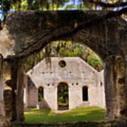 A Look Into The Chapel Of Ease St. Helena Island Beaufort Sc Poster