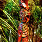 A Maori God In New Zealand Poster