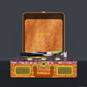 The Crosley Traveler - A Vintage Portable Turntable Poster