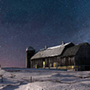 A Winter Night On The Farm Poster