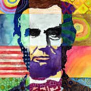 Abraham Lincoln Portrait Study Poster