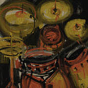 Abstract Drums Poster