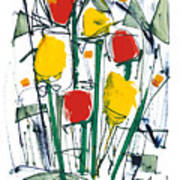 Abstract Flower Sixteen Poster