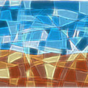 Abstract Tiles - Rocks And Sky No 16.041402 Poster
