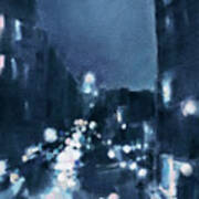 Across 23rd Street Nyc High Line At Night Poster