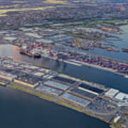 Aerial View Bayonne Container Terminal Poster