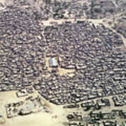 Aerial View Of Village In Ethiopa Poster