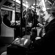 After Work - London, England - Black And White Street Photography Poster