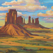 Afternoon Light Monument Valley Poster