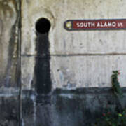 Alamo Riverwalk Sign Poster