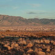 Albuquerque And The Sandias At Sundown Poster