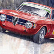 Alfa Romeo Giulie Sprint Gt 1966 Poster