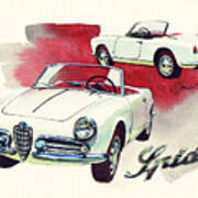 Alfa Romeo Giulietta Spider Poster