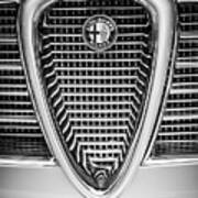 Alfa Romeo Grille Emblem -0635bw Poster