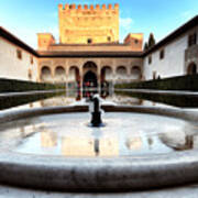 Alhambra Palace Fountain Poster