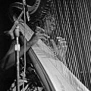 Alice Coltrane On Harp Poster