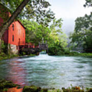 Alley Spring Water Mill In Missouri Poster