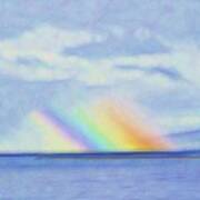 Aloha Rainbow Abstract Poster