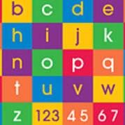 Alphabet Colors Poster