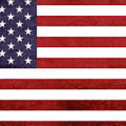 American Flag Grunge Poster