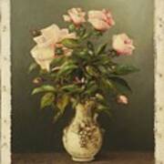 American Title Vase Of Roses Poster