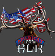 America's Legend Elk Poster