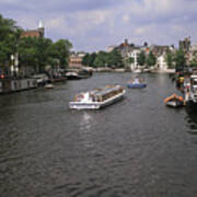 Amsterdam Water Scene Poster