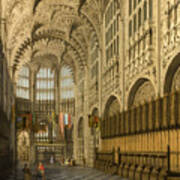 An Interior View Of The Henry Vii Chapel Westminster Abbey Poster
