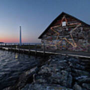 Anderson Dock Star At Sunset Poster